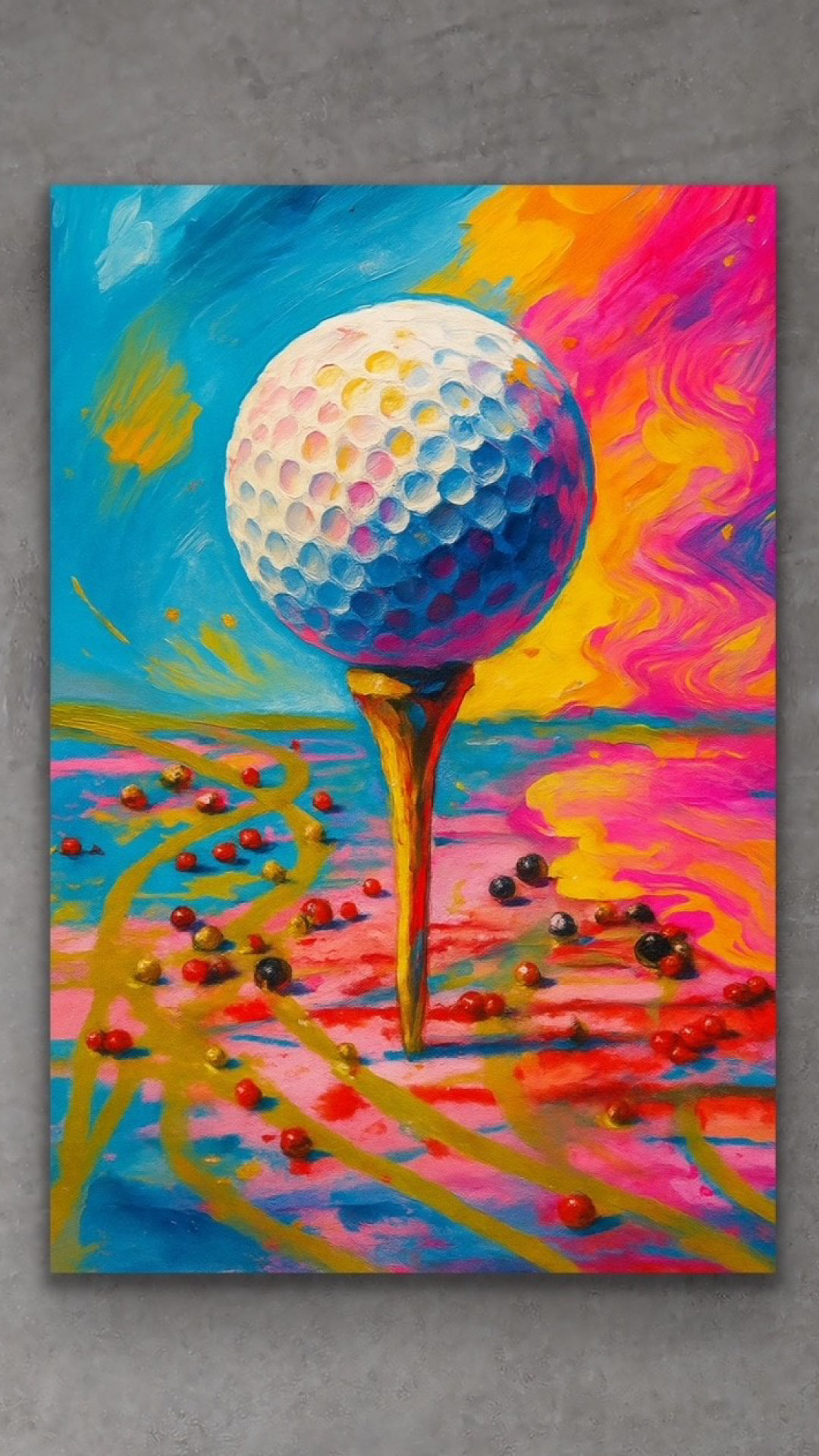Golfball_gemalt
